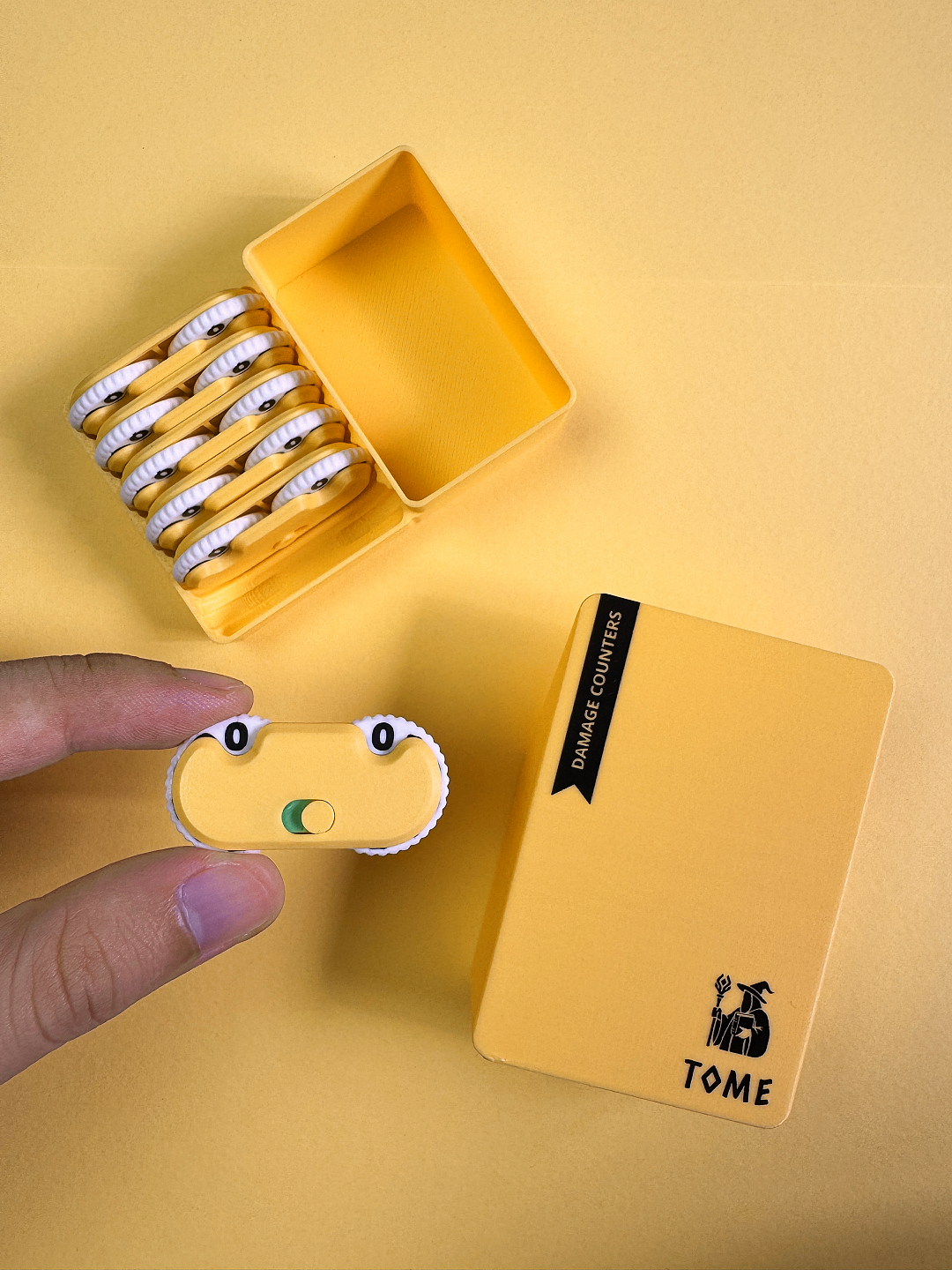 3D Printed Damage Counter Set - Yellow