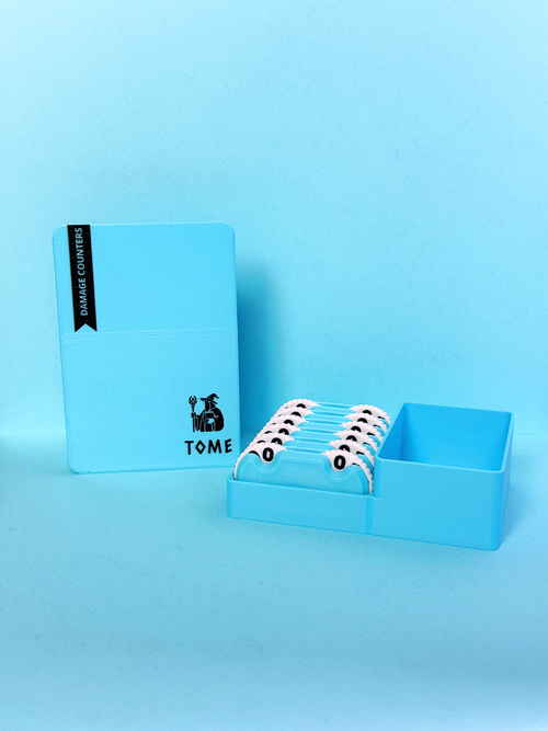 3D Printed Damage Counter Set - Blue