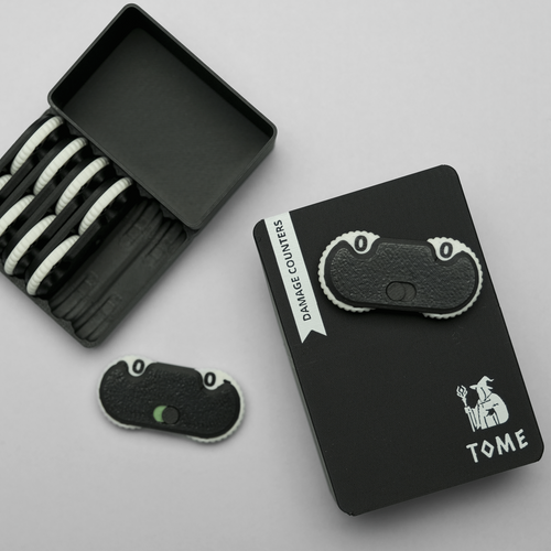 3D Printed Damage Counter Set - Black